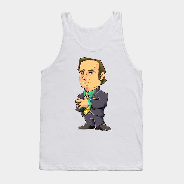 Chibi Saul Goodman Tank Top by Hojyn